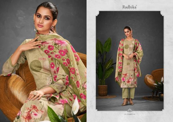 Azara Radhika Zara 3 Jam Cotton Designer Dress Material